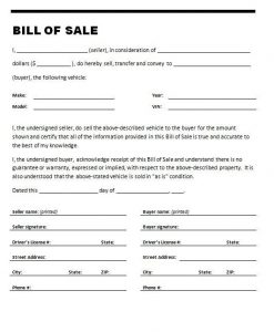 used car bill of sale template bill of sale for used car on stylecars with used car bill of sale template