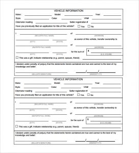 used car bill of sale template used car bill of sale to print