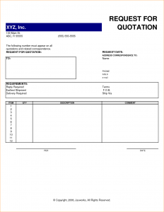 vacation budget template request for quote template request for quotation template excel