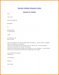 vacation request letter holiday request letter sample how to write a letter of request template with vacation letter sample