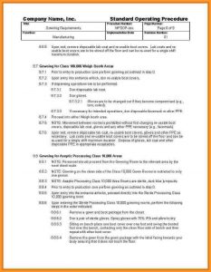 vehicle accident report form sop example sop document template gowning requirements sop sample excerpt