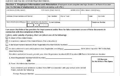 verification of employment form template employment eligibility verification form
