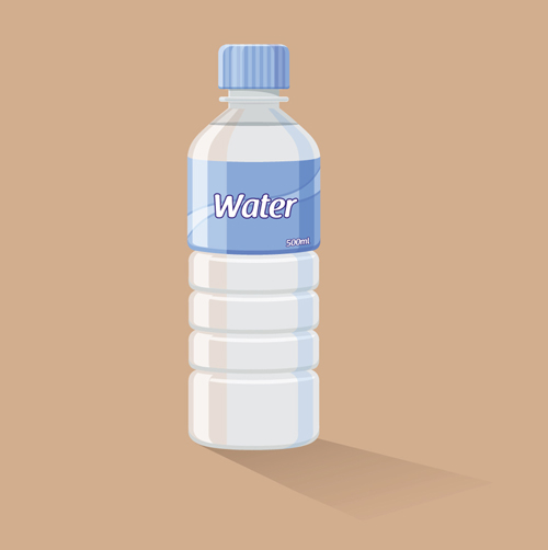 water bottle template