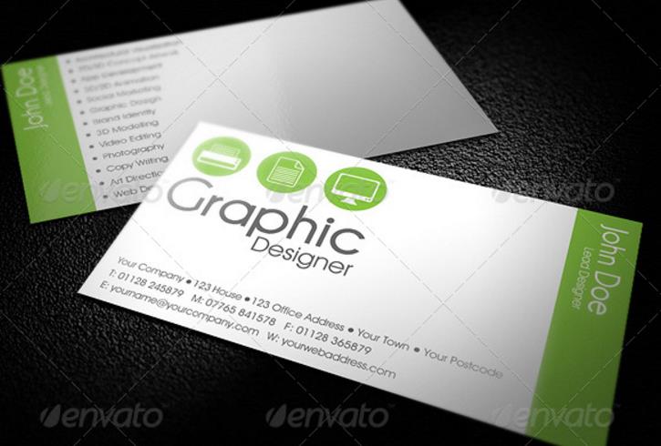 web designer business card