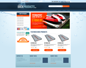 web page mockup buy dock products mockup clean