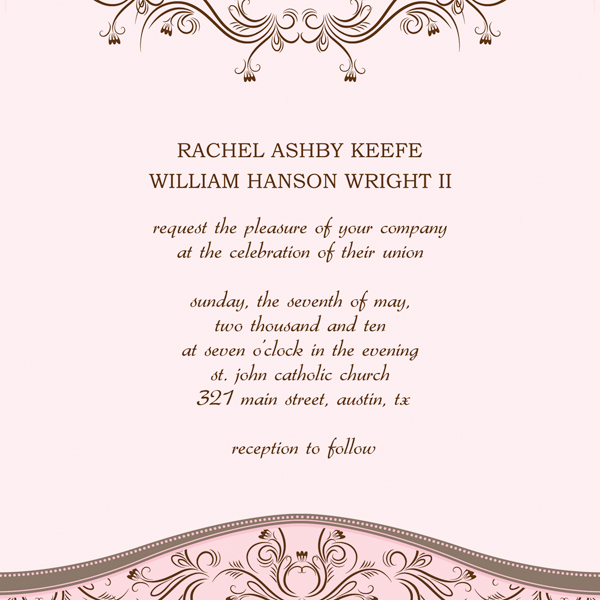 wedding announcements template