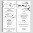 wedding ceremony template wedding program template wedding program printable ceremony printable template pdf instant download script diy wbwd