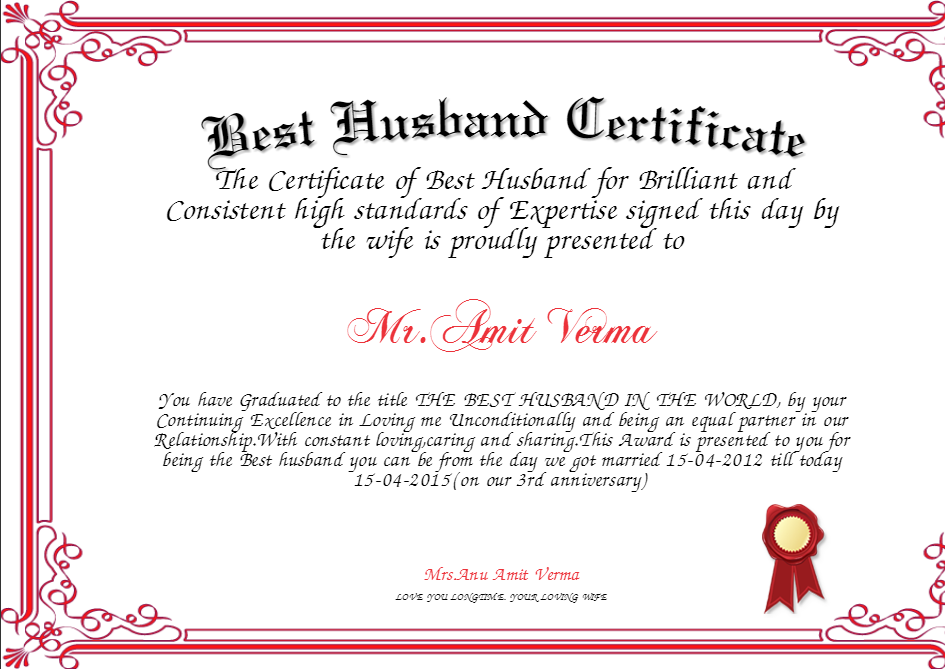 wedding certificate template