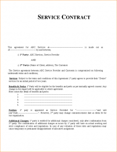 wedding contract template contract for services template service contract template