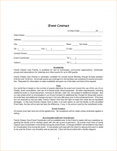 wedding contract template event contract template