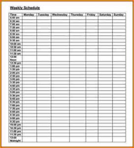 wedding day schedule template blank weekly schedule weekly schedule template pdf