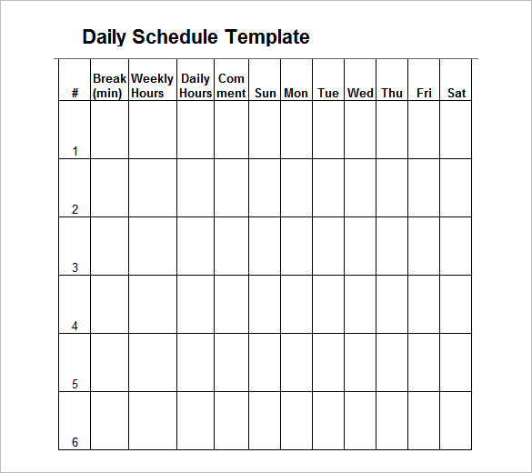 wedding day schedule templates