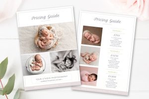 wedding list templates newborn photographer pricing guide