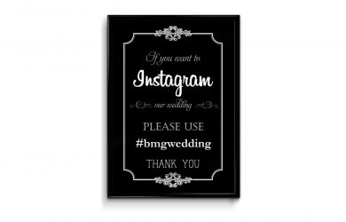 wedding menu samples if you instagram flyer poster frame mockup