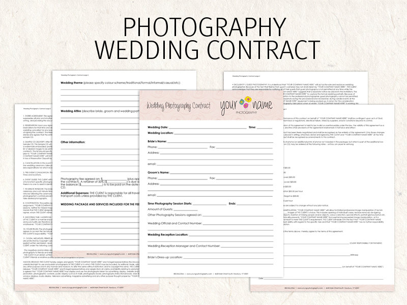 wedding photography contract pdf