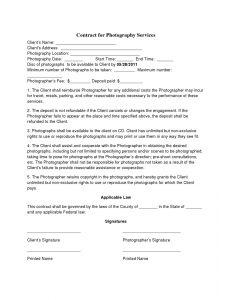 wedding photography contract pdf page