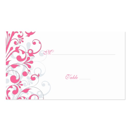 wedding place card template