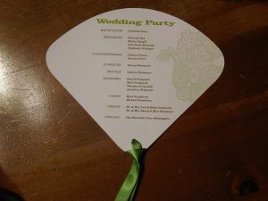 wedding programs fans templates fan