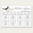 wedding thank you example wedding bride and groom love birds table plan landscape large