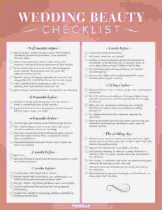 wedding thank you note templates wedding day checklist for bride cfdd wedding beauty checklist popsugar beauty