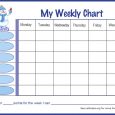 weekly behavior charts snowman weekly border
