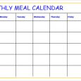 weekly budget printable monthly meal calender