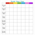 weekly chore chart free weekly chore chart template