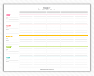 weekly lesson plan template untitled5