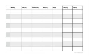 weekly time sheets weekly planning sheet