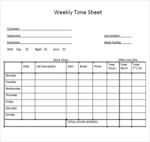weekly timesheet template weekly timesheet template for multiple employees