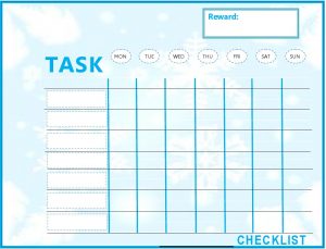 weekly to do list templates kids weekly to do list template