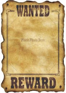 western wanted poster drs