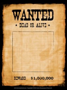 western wanted poster wanted poster template