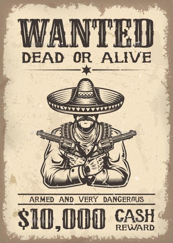 western wanted poster