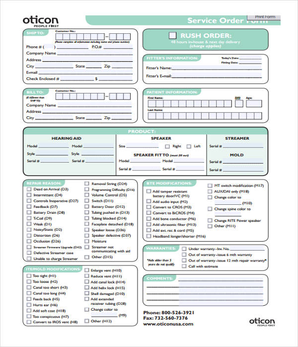 wholesale order form template