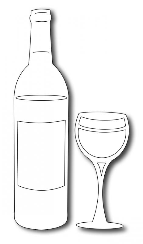 wine bottle template