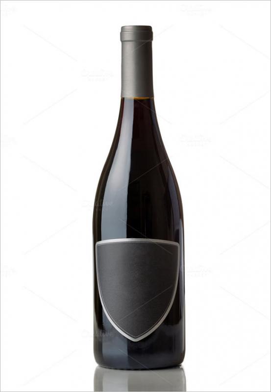 wine bottle template
