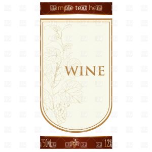 wine label template template of wine label with vine and bunch of grapes download royalty free vector file eps