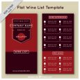 wine list template wine list template in flat style