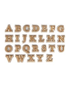 wooden alphabet letters double layer alphabet