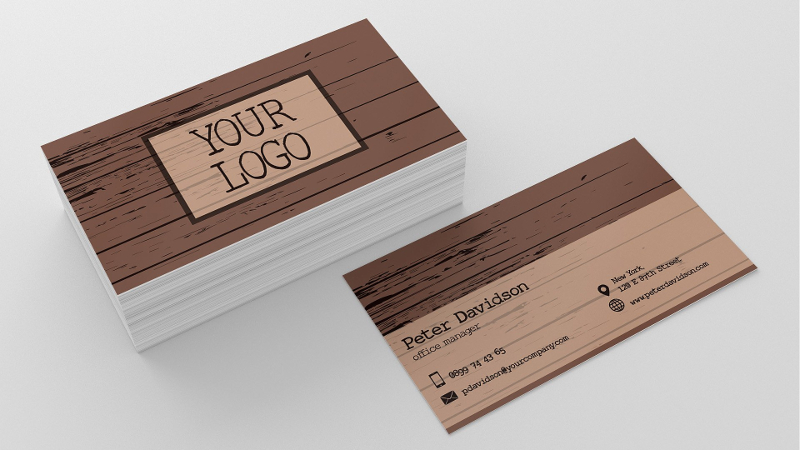 woodworking business cards