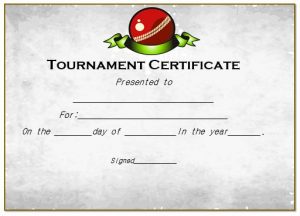 word certificate template certificate for cricket tournament