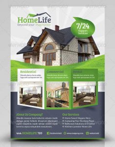 word flyer templates indesign real estate flyer psd template