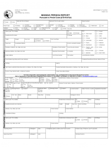 word receipt template missing person report form california d