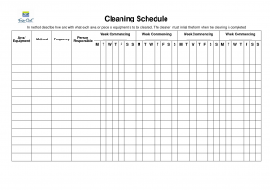 work proposal template house cleaning weekly schedule template