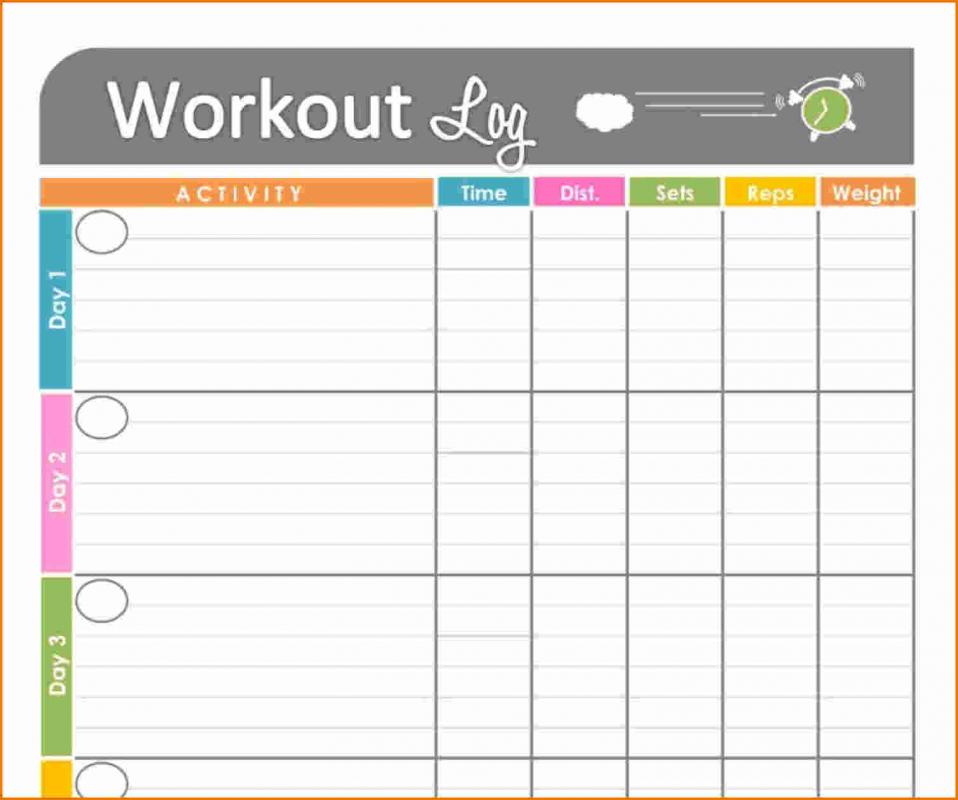 workout journal template