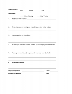 write up form printable disciplinary write up forms for employees