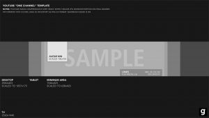 youtube header template youtube banner template